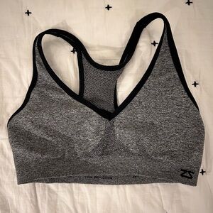 Zensah Sports Bra - Black/grey Medium